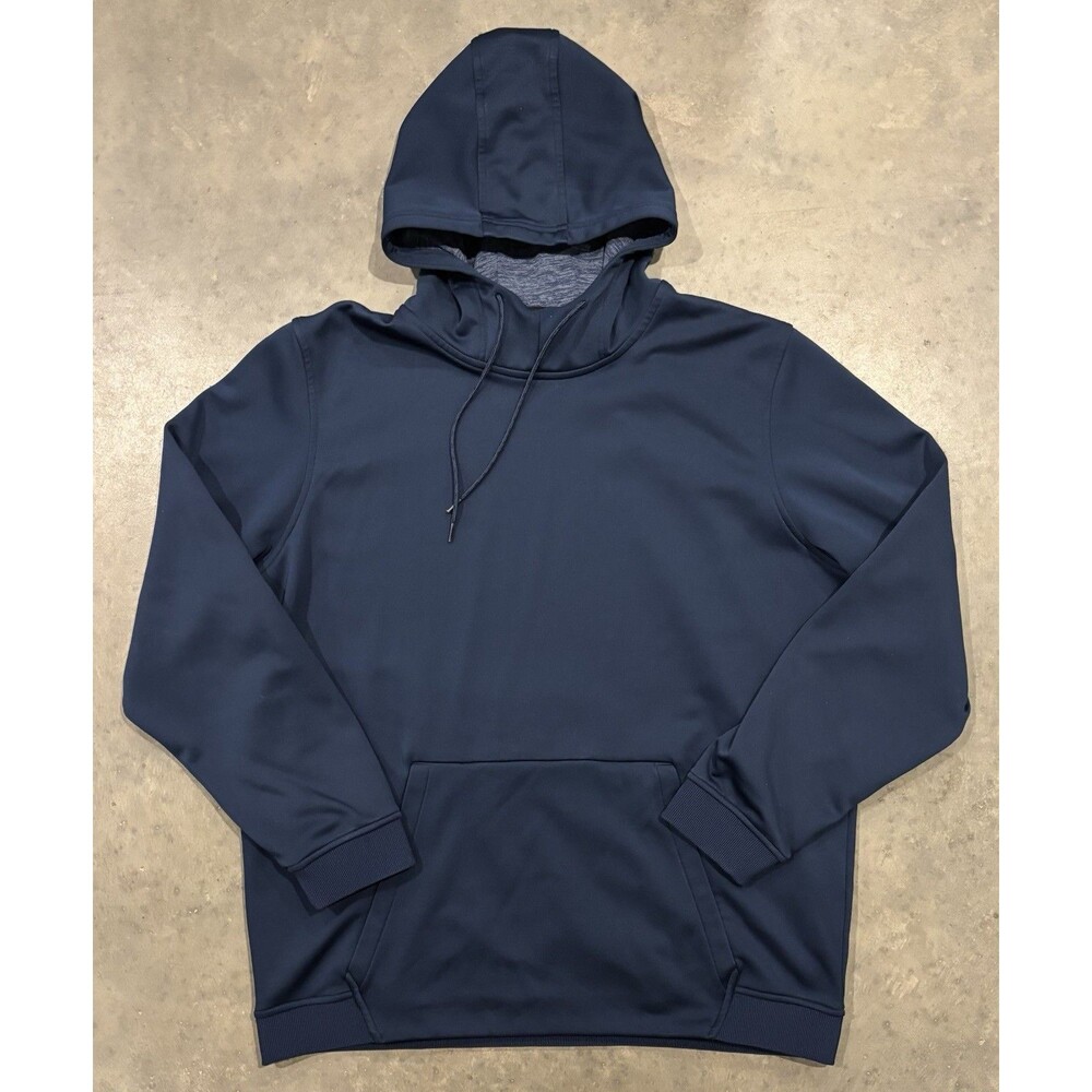 Under Armour Sweatshirt Mens 2XL Blue Loose Fit Hoodie Pullover Coldgear